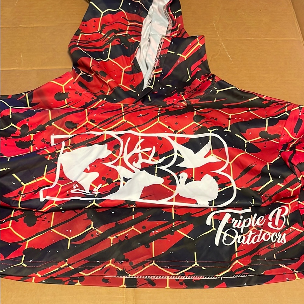 Triple B Outdoors Red and Black Hoodie